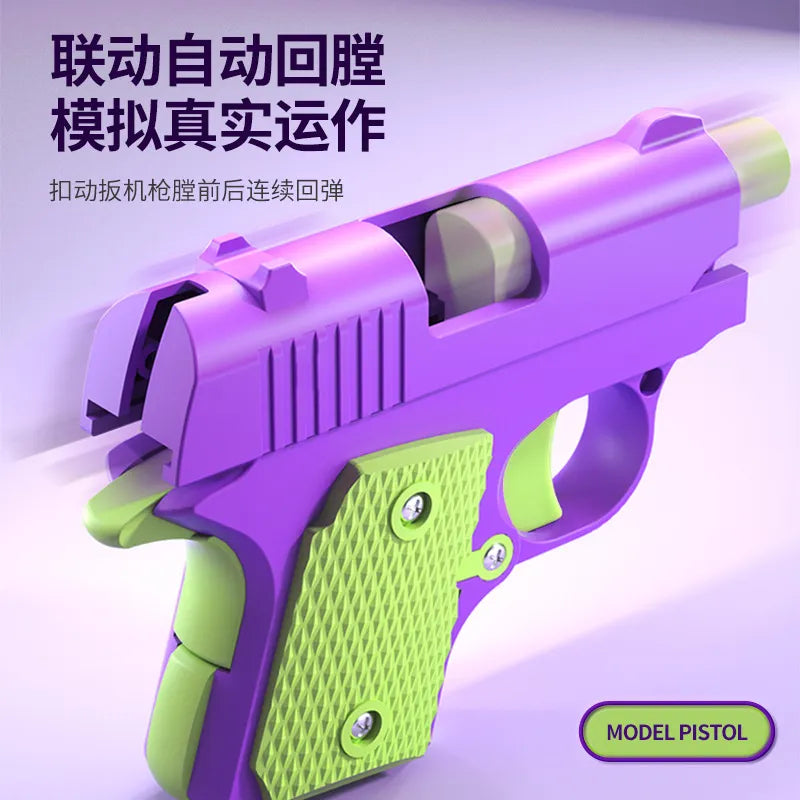 Mini 1911 Children'S Toy Gun 3D Printing Fidget Toy For Kids Adults Stress Relief Toy Christmas Gift