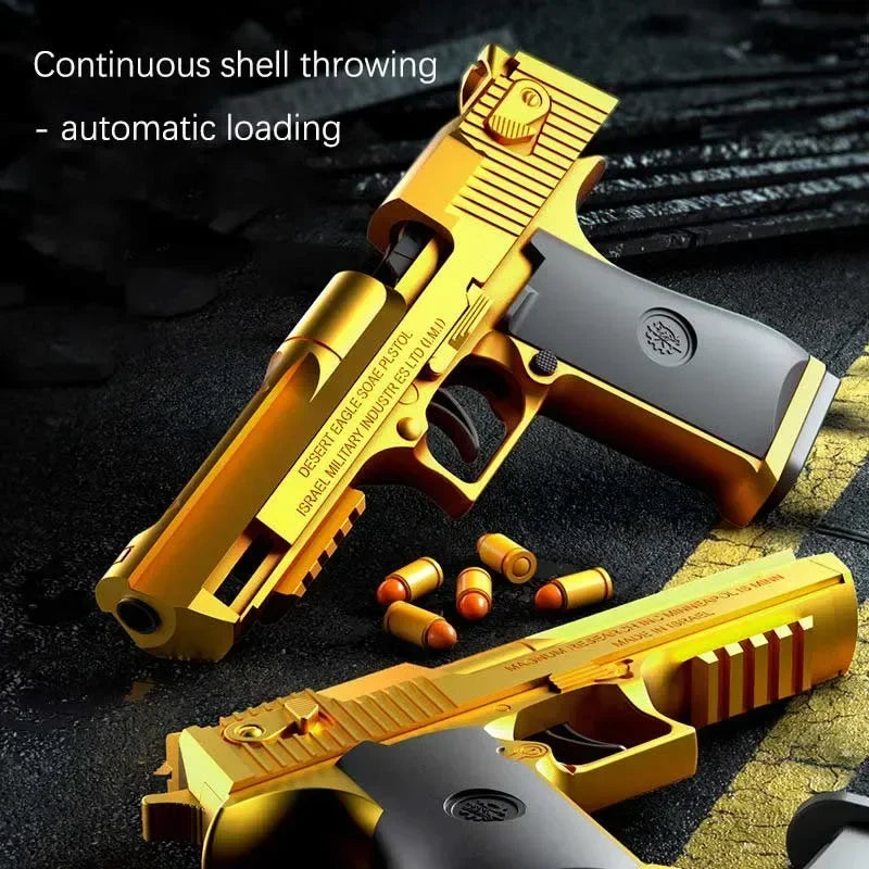 2023 Automatic Shell Ejection Toy Pistol Weapon Burst Soft Bullets, Gun Holder, And more